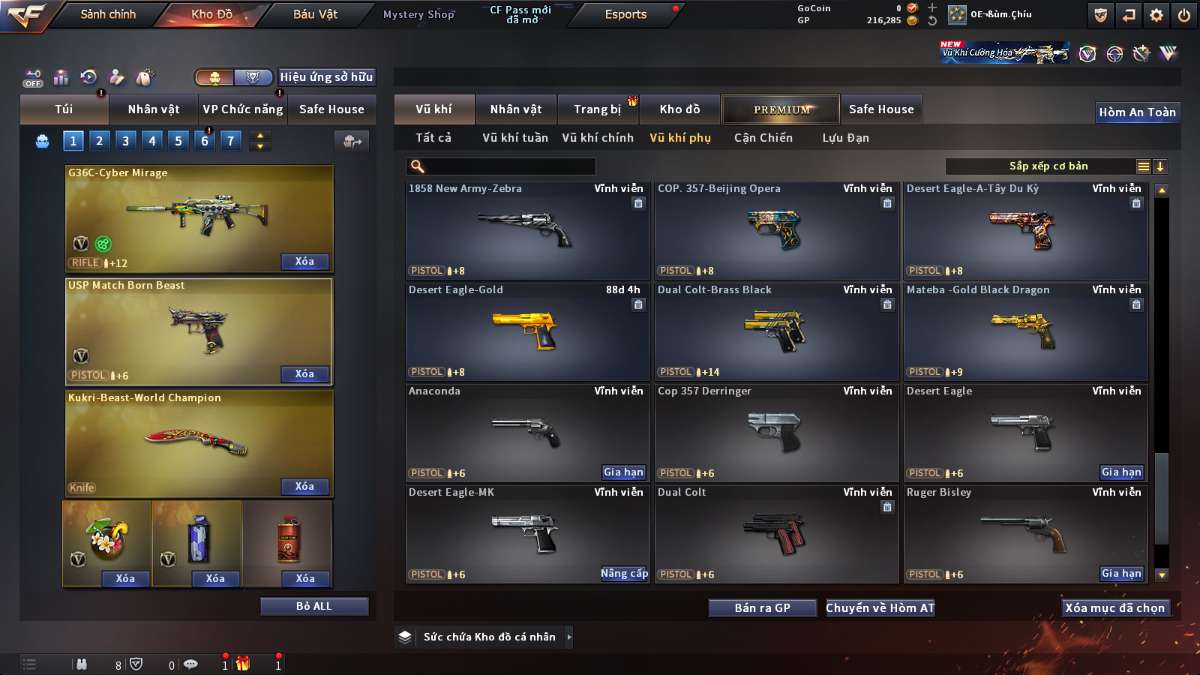 shop acc cf uy tin gia re
